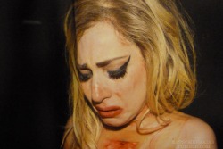  Gaga crying after the last Monster Ball