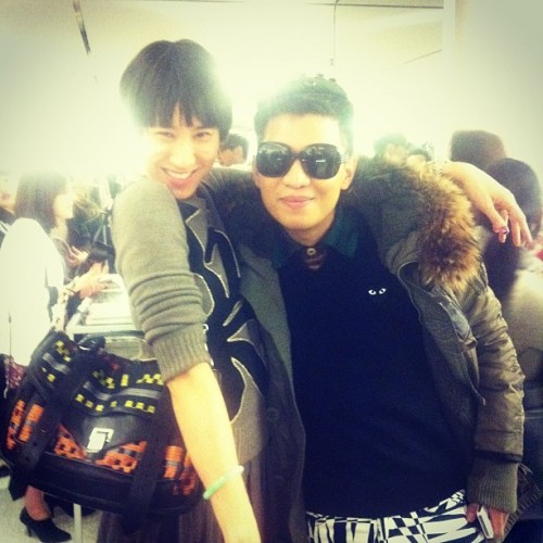 teenvogue:Eva Chen with Bryan Boy at the Teen Vogue and Marc by Marc Jacobs event at Bergdorf Goodma