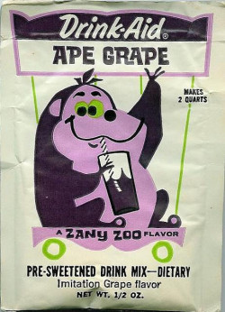 cryptofwrestling:  Drink-Aid Ape Grape drink