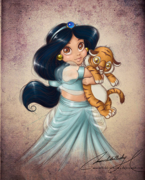 silverdusting:rumbellelyrics:laciepanda:darkmasterplan:Awww, Disney princesses as cuties with their 