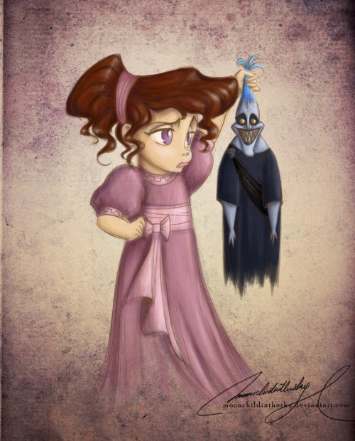 music-obsessed-:  fougue-nucleo:  Aww poor Meg. She’s got the creepiest looking Hades doll.  so cute. 