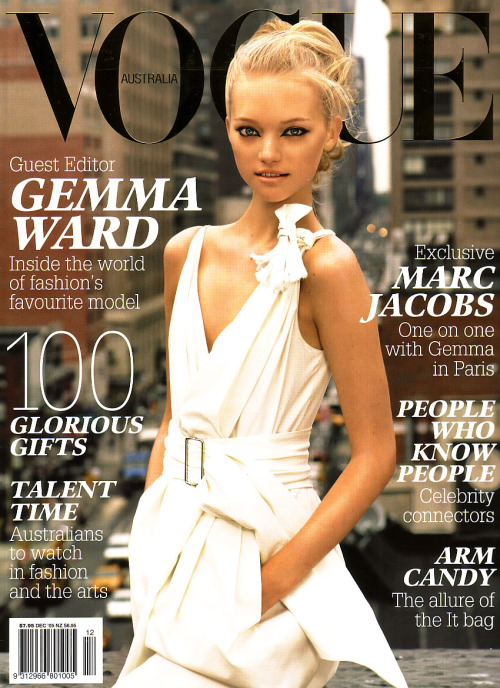 Gemma Ward for Vogue Australia December 2005