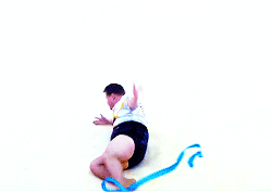thedalekmaster:James Corden doing rhythmic gymnastics.CRAIG!?NGL: this is kinda hot. And also funny.