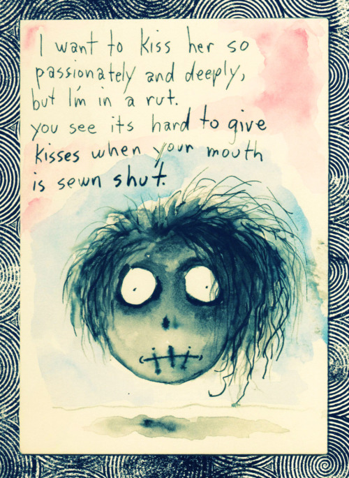 herekitty:  love note for helena bonham carter from tim burton