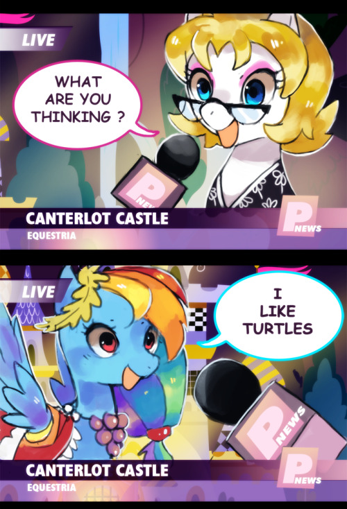 ecmajor:  sugar-mane:  SINCE THE NEW EPISODE IS OUT IT HAD TO BE DONE for all the ones who dont get the joke: http://www.youtube.com/watch?v=CMNry4PE93Y  FUCK. THIS IS PERFECT XD  I like turtles too. This is cute. Love the style.