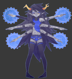 remmidemmi:  uhm…It would have been cool, if Vriska had gotten herself a couple of more robo-arms from Equius, when she lost her real one. ;u; and ohgod i hope that Jake update means there will be some Mindfang or Vriska action argjfnfkjbvsön I miss