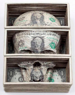 artruby:  Scott Campbell Skull Cube, 2010 via OHWOW 