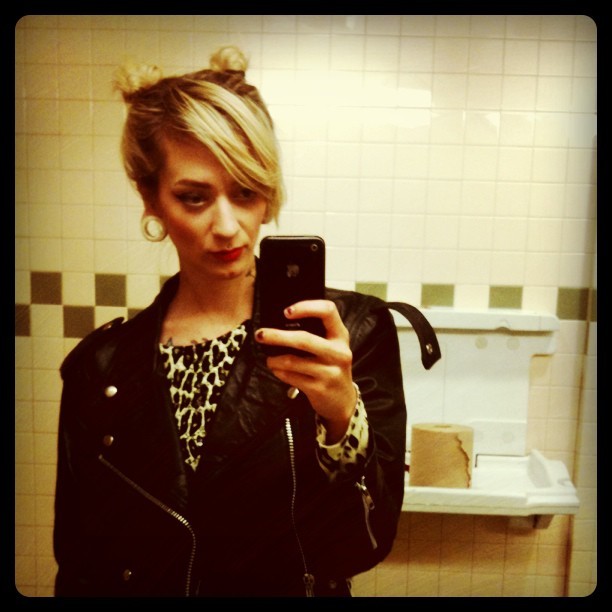 Whole Foods shopping, bathrooms, wearing hair like I wore at 14 (Taken with instagram)