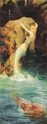 mermaidmushrooms:  The mermaid, William Arthur Breakspeare. 