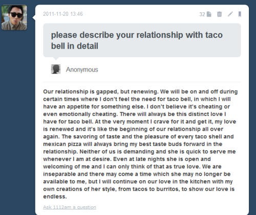 1112am:  This is what true love is  lolol