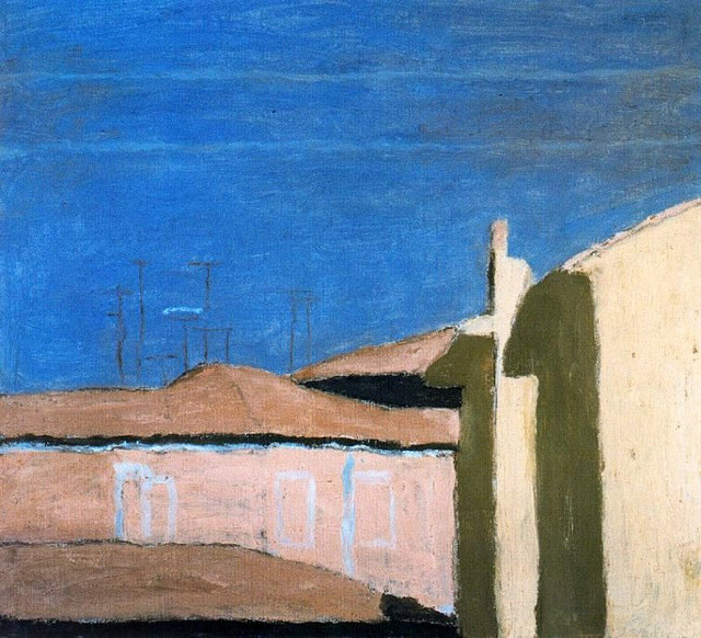 hyperbolia:  Morandi, Giorgio (1890-1964) - 1958 Patio in Via Fondazza (Museo de