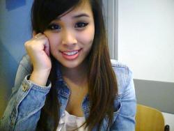 readyforwhatever:  Oh you know, camwhoring at school, haha. 