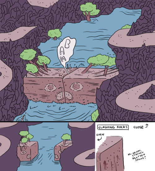 adventuretime:  Drippy, Streaky Splatter Stains? More “Beautopia” concept art from Michael DeForge. 
