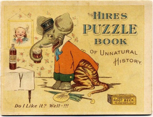 &rsquo;Hires Puzzle Book of Unnatural History - Do I like it? Well-!!!&rsquo;Leaflet advertising roo