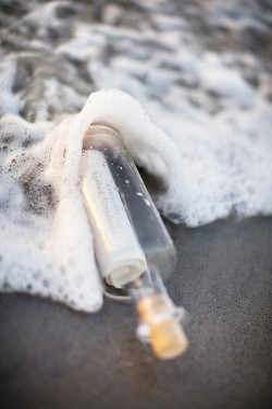 Thelittlethinginlife:  Leave A Message In A Bottle… 