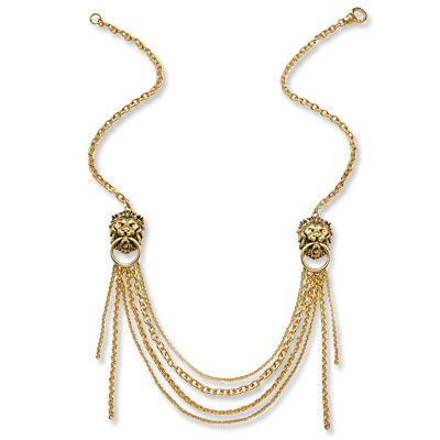 Noelle Leone Bib Necklace I&rsquo;m 100% leo so I love a BIG, GOLD statement piece with lio