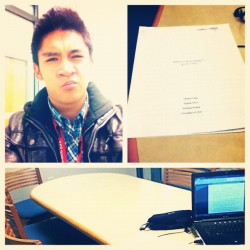 Lonely in a study room trying to finish my research paper 😲 (Taken with Instagram at Ventura College Library)