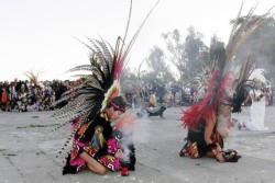 thenatureinlife:  Attending the Indigenous people sunrise ceremony this year. Also known as Unthanksgiving Day on Alcatraz Island.  Ar Pier 33 dozens of people gather  together in a tradition 4 decades in the making.  On Nov. 20 1969  American Indians