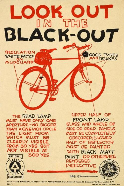 afrormosia:  “Look Out in the Black Out,” 1939. (Imperial War Museum, Art.IWM PST 4948.)