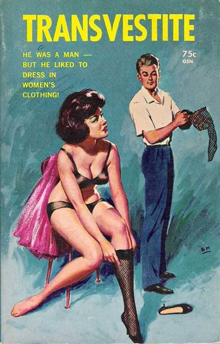 448px x 700px - Lucipussycat, Vintage porn comic book â€œTransvestiteâ€-1950.