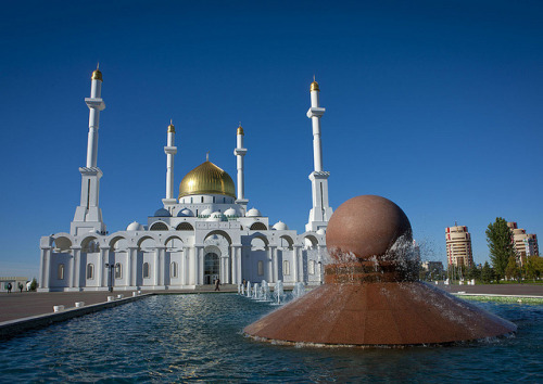 photo by Eric Lafforgue on Flickr.The Nur-Astana Mosque is the largest mosque of Kazakhstan and the 