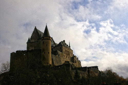 photo by Nicolas DURGEAT on Flickr.Vianden Castle located in Vianden in the north of Luxembourg, is 