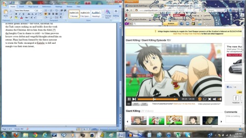 Tsubaki is helping me transcribe today, I guess.(Actually, I&rsquo;m just a great multitasker.)