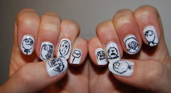 deviantart:  Meme Nails :D by ~AnnaGartz