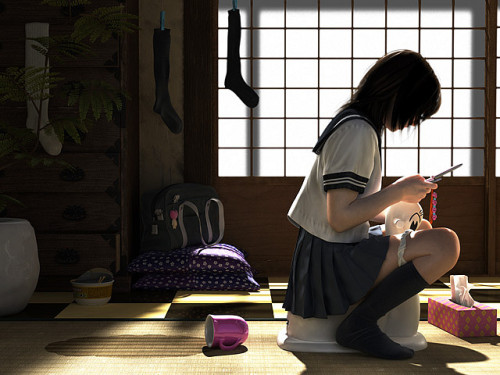 Stunning Illustrations of Japanese School Girl by HownWow.Com on Flickr.