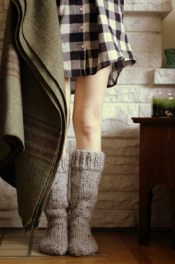 Comfy socks and large flannel shirts. I want