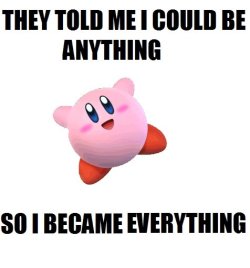 thefightingmongoose:  That’s kirby for ya 