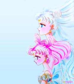 everlastingstarlight:  Neo-Queen Serenity and Small Lady 