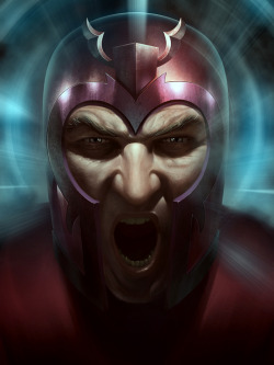 justinrampage:  Magneto joins the collection of intense / amazing comic book illustrations by artist Stefani Rennee. Check out more in his art gallery. Related Rampage: Gears of War Comic Book Illustrations by Stefani Rennee (Facebook) (Twitter) 