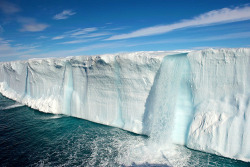 surferdude182:  Melting Ice Cap (by KEENPRESS)   Spieszmy się kochać lodowce, tak szybko odchodzą.