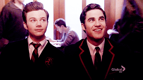 plus-one-forever:  Darren’s face, so cute. And Chris is like ‘what did she just say?’ And Naya is amazing, as always. Really she killed me with this two sentences.  I don’t own the images. 