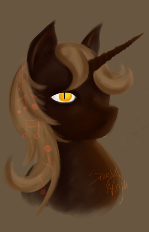 snowy-ninja:  Carrying on the pony spam and practcing the painting style of i dunno what it is but i like it!  This is Efnir ponified who belongs to fox in shadow!    O M G I love you forever