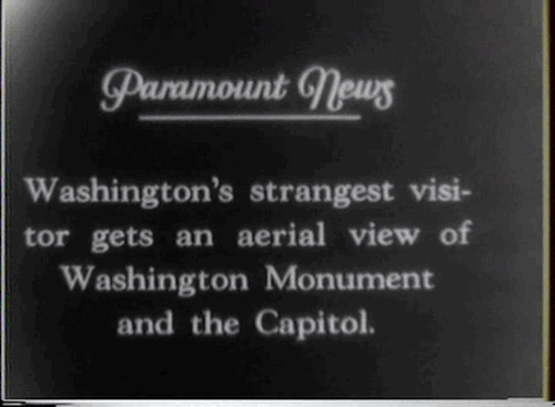 “GYRO” FLIES TO CAPITAL! 12/19/1928
An autogyro piloted by H.F. Pitcairn circles Washington DC landmarks in this newsreel dated December 19, 1928, one day after the first autogyro flight was reportedly made in the US.