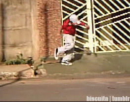 Eu levando um tombo: