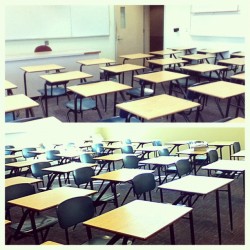 I&rsquo;m early for once. The test yesterday scared everyone away😲😱 (Taken with Instagram at Ventura College SCI Building)