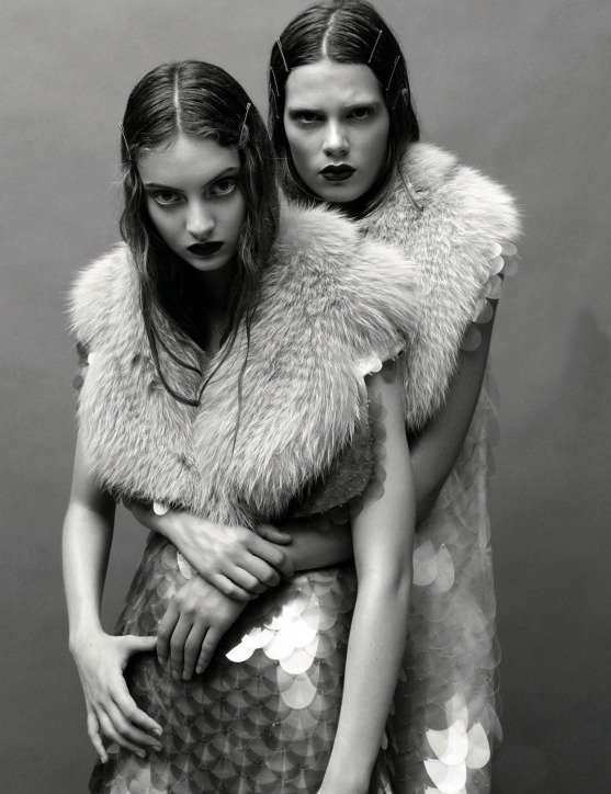 moldavia:  Codie Young and Caroline Brasch Nielsen in AnOther Magazine F/W 2011 by