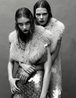 Moldavia:  Codie Young And Caroline Brasch Nielsen In Another Magazine F/W 2011 By