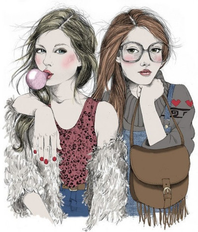 keep-calm-and-smile-too-deactiv:  Mais que amigas, simplesmente como irmãs. Mesmo