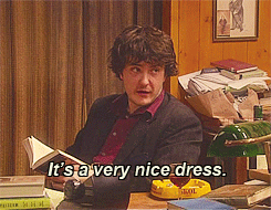 you're standing on my scarf.