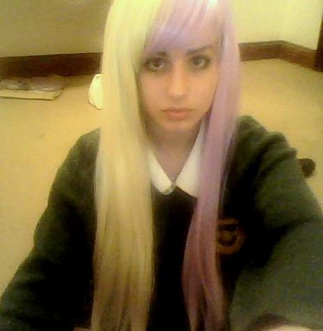 p0kemina:  GIVEAWAY~!!! This blonde x lilac wig was originally for sale, however