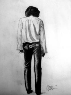 Hippies-In-Amity:  Drew Jim Morrison Today In Art! :) 