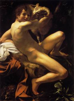 artqueer:  Michelangelo Merisa da CaravaggioYoung John the Baptist 