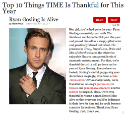 goobercriss:  fuckyeahmcgosling:  Time is thankful for Ryan Gosling