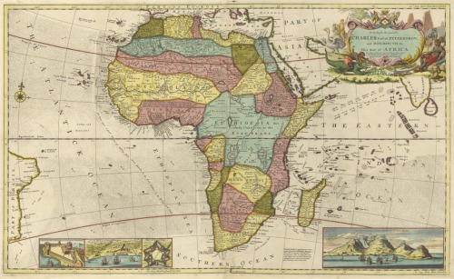 nok-ind:  Old map of Africa. Created by Frederick Herman Moll, published in London, 1710 O