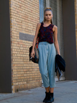 voguechanel:  abbey lee    