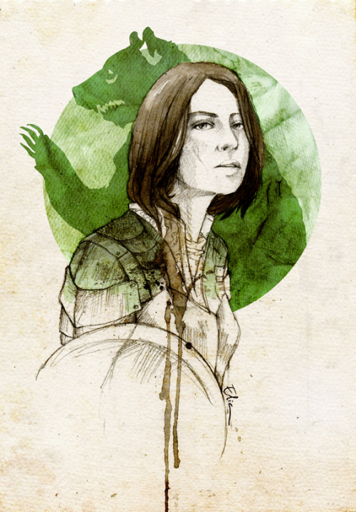 elia-ilustracion:Dacey Mormont, from Song of Ice and Fire PENCIL+WATERCOLOR+PHOTOSHOPCan’t